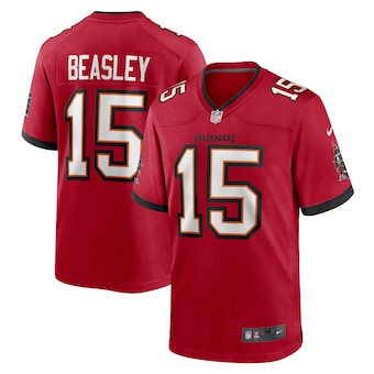 mens nike cole beasley red tampa bay buccaneers game player 